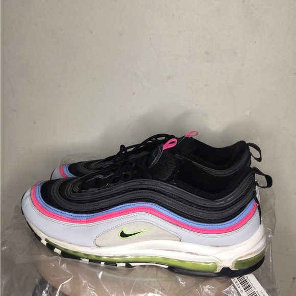 Nike Air Max 97 Pure Platinum Black White Mens Size 13 - Picture 2 of 7